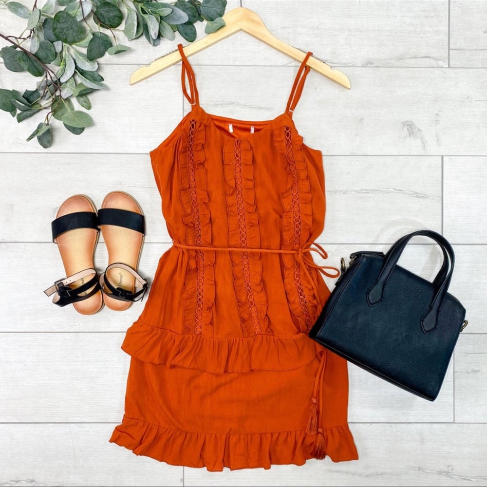 Strappy Ruffle Dress